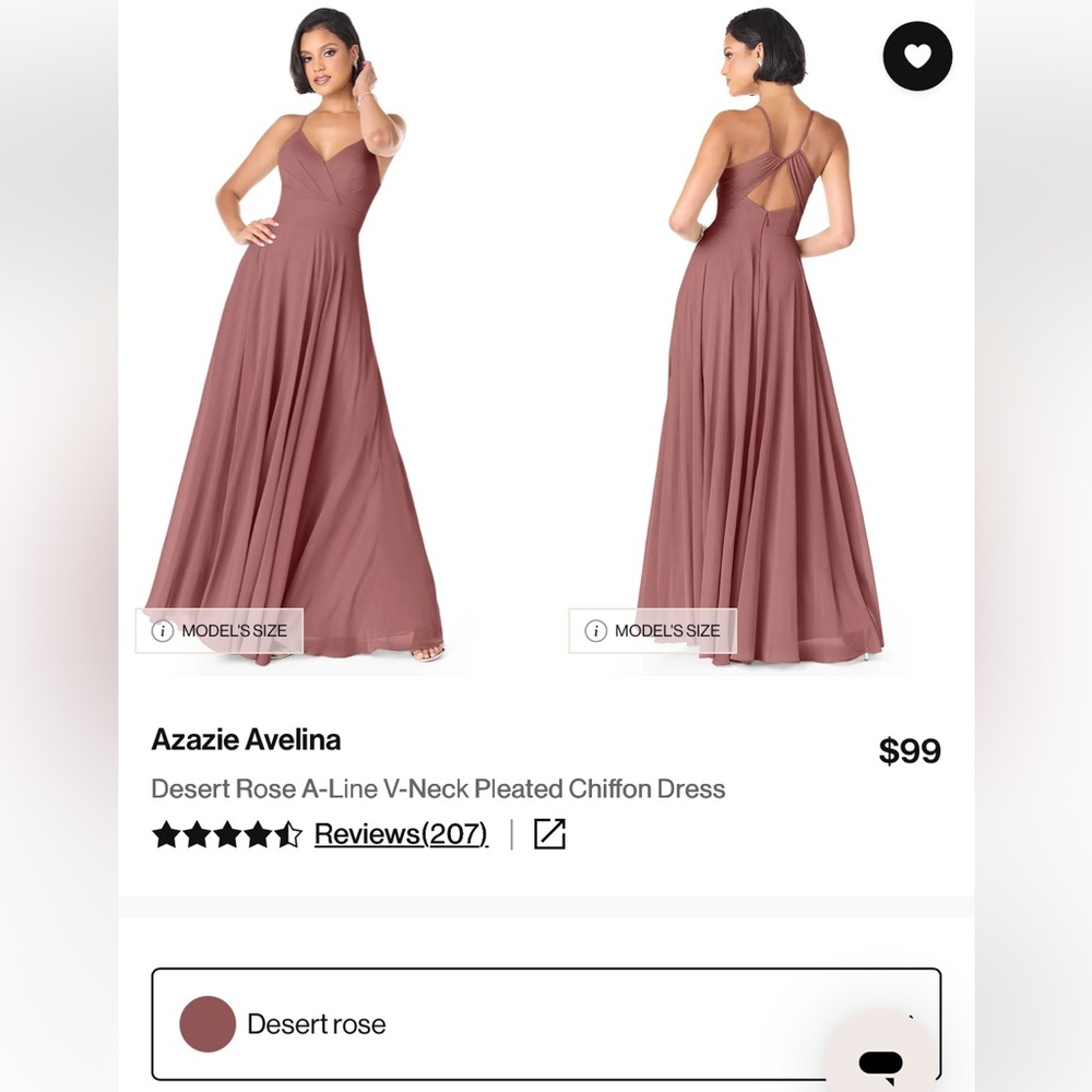 Azazie Mauve Maxi Dress - Picture 2 of 4